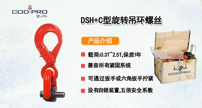 DSH+C型旋转吊环螺丝介绍