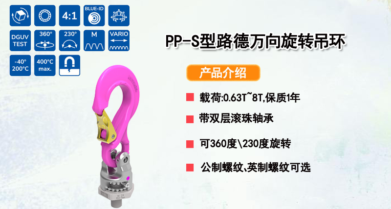 PP-S型路德万向旋转吊环