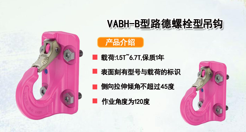 VABH-B型路德螺栓型吊钩