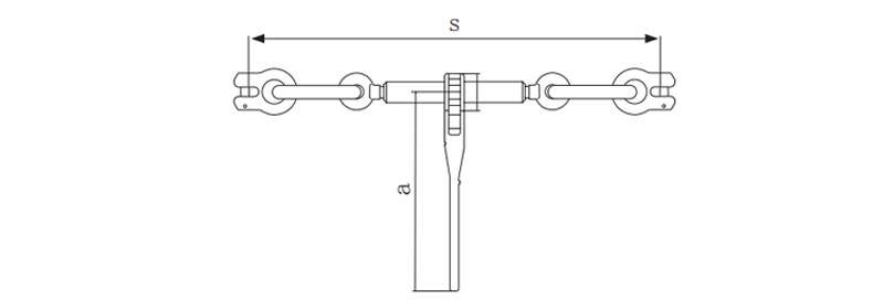 德国ERSP型棘轮式拉紧器尺寸图
