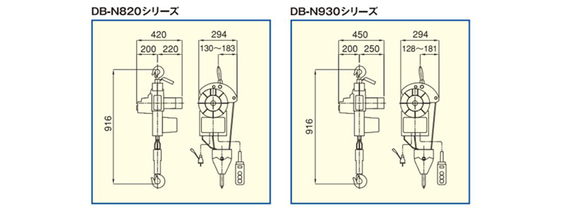 DB-N型TKK小金刚电动葫芦尺寸