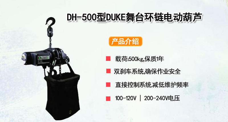 DH-500型DUKE舞台环链电动葫芦