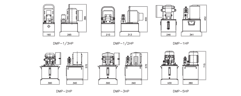 DMP型电动泵尺寸