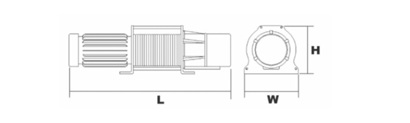 DU-215小型电动卷扬机尺寸