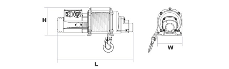 DU-500S型电动卷扬机尺寸