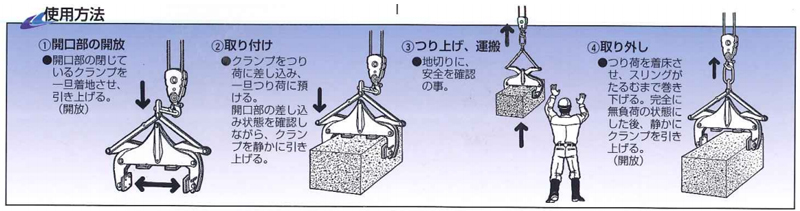 BTS型鹰牌石材起吊用夹具使用方法
