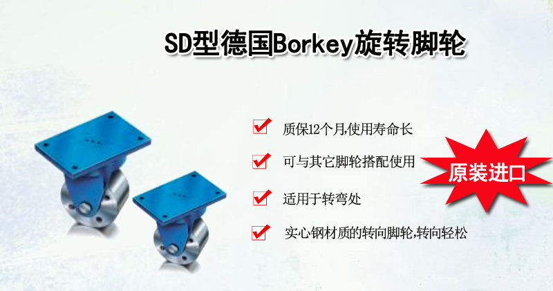 SD型德国Borkey旋转脚轮