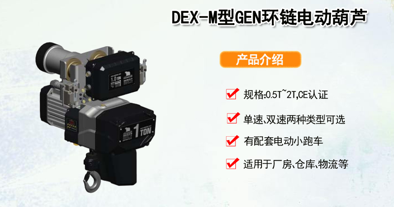 DEX-M型GEN环链电动葫芦