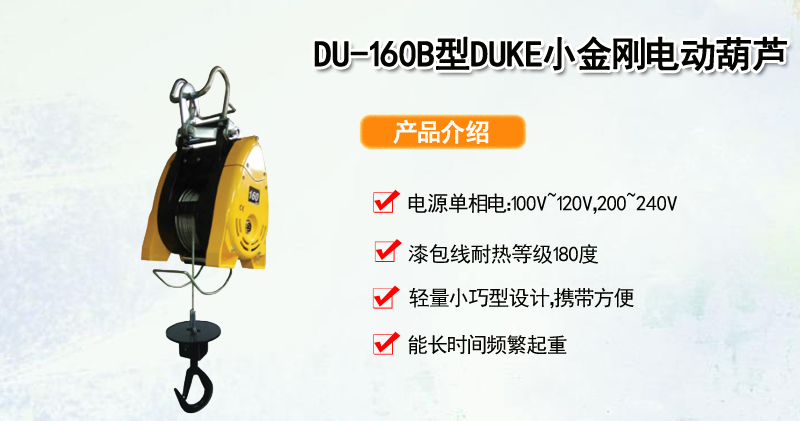 DU-160B型DUKE小金刚电动葫芦