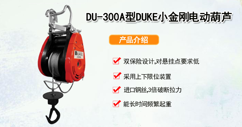 DU-300A型DUKE小金刚电动葫芦