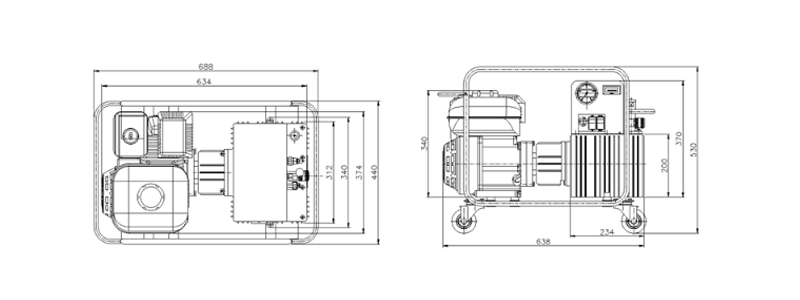 TECPOS TEP5电动液压泵尺寸图