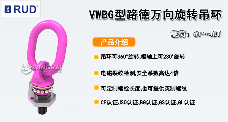 VWBG型路德万向旋转吊环产品介绍